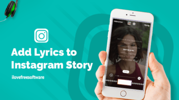 add lyrics to Instagram story