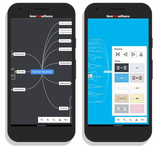 convert a note into mindmap in a single tap