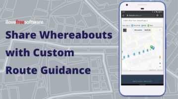 Create Custom Route Guidance Map to Share Your Whereabouts