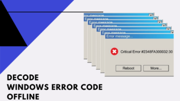 Free Error Lookup Software to Decode Windows Error Codes Offline