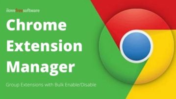 Group Chrome Extensions to Enable/Disable Multiple Extensions At Once