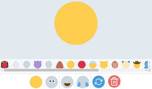 pick emoji face to apply other tools