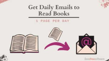 Read Books Page by Page by Getting Daily Emails