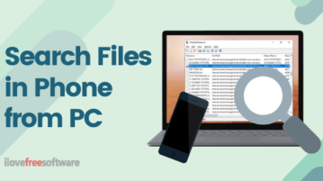 How to Search Files in Android Phone from PC?