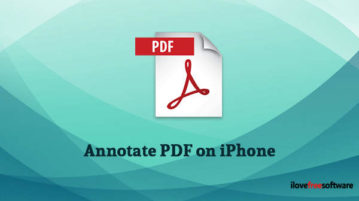 Annotate PDF on iPhone