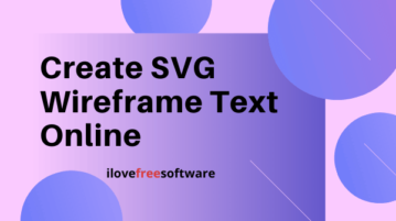 Create SVG Wireframe Text Online