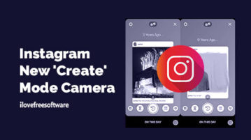 Instagram New 'Create' Mode Camera