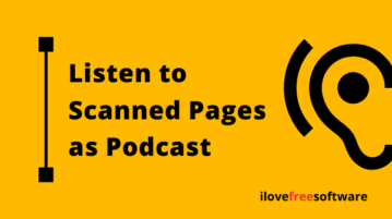 Listen to Scanned Pages as Podcast