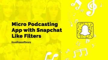Micro Podcasting App with Snapchat Like Filters