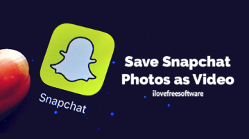 Save Snapchat Photos as Video