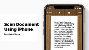 Scan Document using iPhone