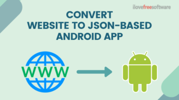 Convert Any Website into JSON-based Android App Project For Free