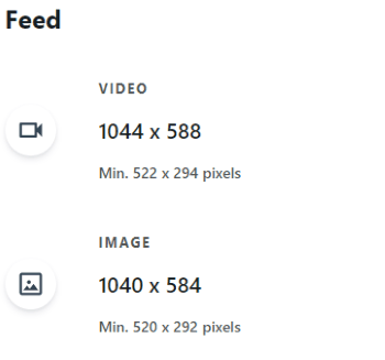 download different sizes for image and video