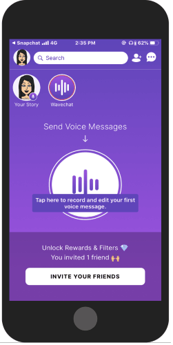 record your voice with micro podcasting app