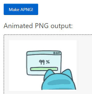 save the output of animated PNG file
