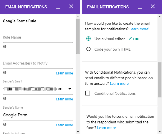 send google forms responses to multiple emails