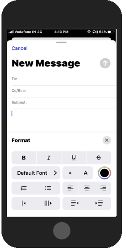 use custom fonts in the Mail app