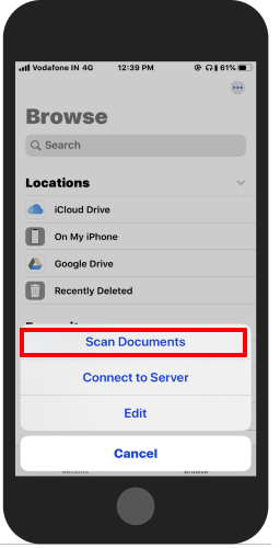 use scan documents feature to scan your documents