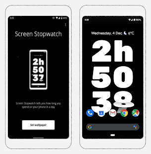 Show the Time You Spend on Phone as Android Wallpaper