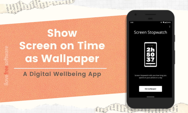 Show the Time You Spend on Phone as Android Wallpaper