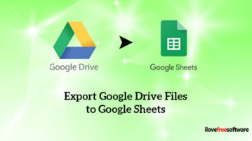 Export Google Drive Files to Google Sheets