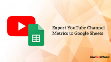 Export YouTube Channel Metrics to Google Sheets