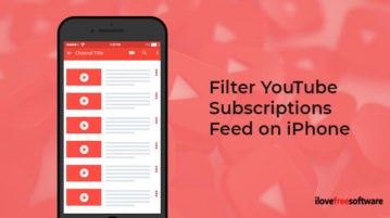 Filter YouTube Subscriptions Feed on iPhone