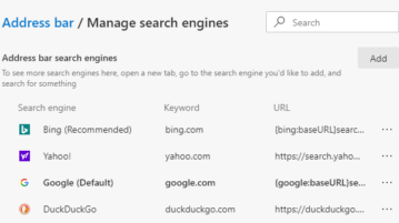 How to Change Default Search Engine in Microsoft Edge Chromium 2