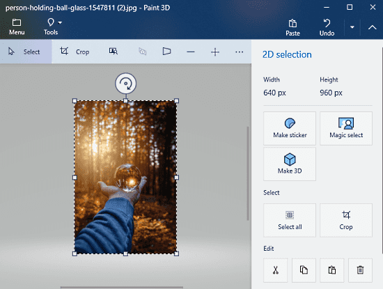 How to Remove Image Background using Paint 3D in Windows 10 1