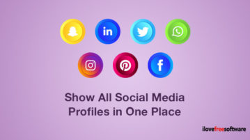 Show All Social Media Profiles in One Place