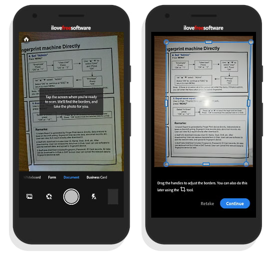 cam scanner with OCR