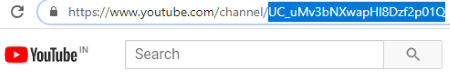 copy YouTube channel id