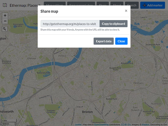 create share maps without an account