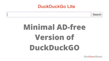 DuckDuckGo Lite: Minimal Ad-free Version of DuckDuckGo