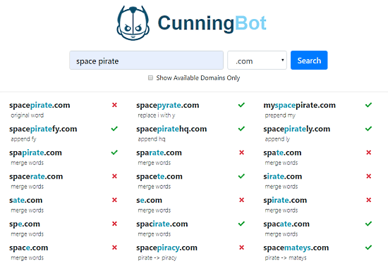 Find Available Domains using Related Words