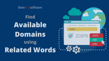 Find Available Domains using Related Words with this Free Website