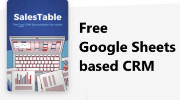 Free Google Sheets based CRM to Track Sale Opportunities