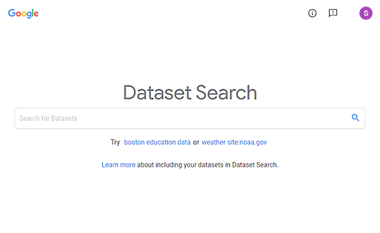 How to use Google Dataset Search
