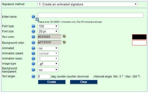 online animated email signature maker