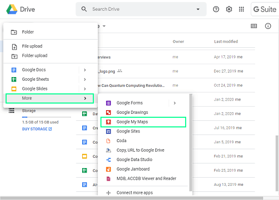 map spreadsheet to google my maps