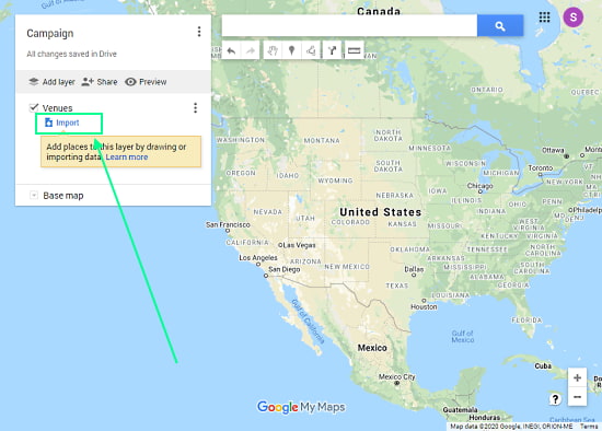 plot spreadsheet data in google maps
