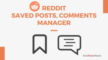 Free Reddit Manager to See Reddit Saved Posts, Comments in One Place