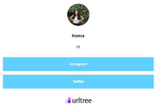 show all social media profiles in one place