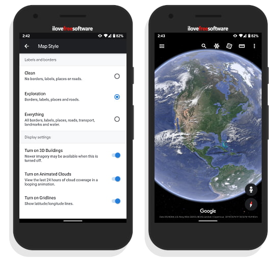 space out with Google Earth mobile