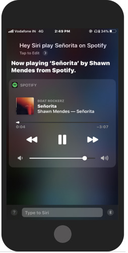 use Siri to control Spotify music on iPhone