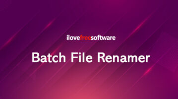 Batch File Renamer Tool for Windows
