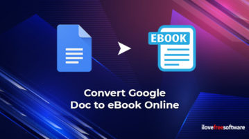 Convert Google Doc to eBook Online