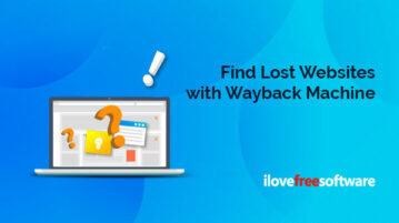 Find Lost Websites with Wayback Machine