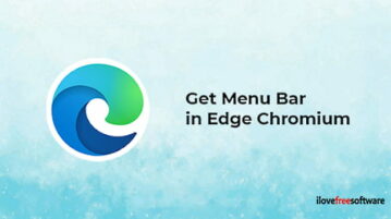 How to Get a Menu Bar in Microsoft Edge Chromium