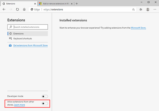 How to Import Chrome Extensions to Edge Chromium 2